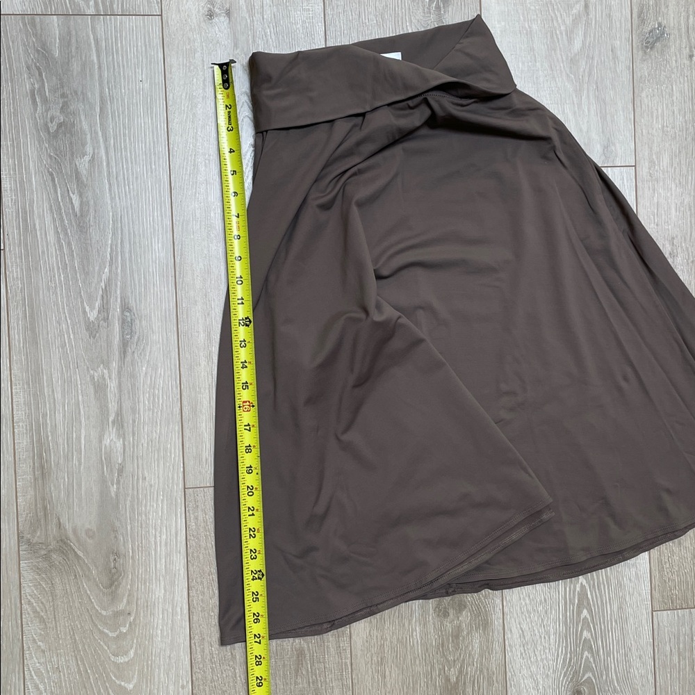 Patagonia Taupe Maxi Skirt with Fold-Over Waistband - Picture 4 of 5